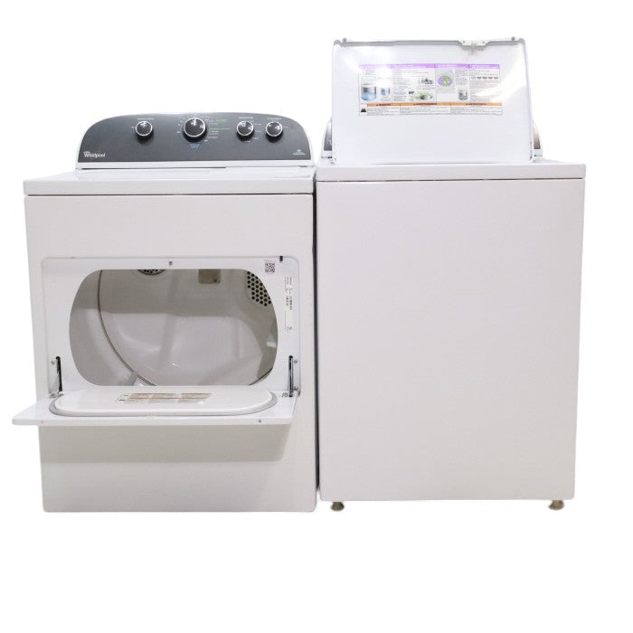 Pictures of ENERGY STAR 3.8 cu ft Whirlpool Top-Load Washing Machine with Low-Profile Impeller and 7.0 cu ft Whirlpool Electric Dryer with Hamper Door - Certified Refurbished - Neu Appliance Outlet - Discount Appliance Outlet in Austin, Tx