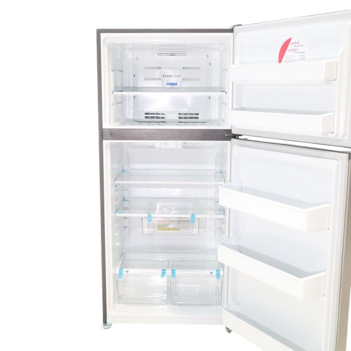 Pictures of 30" Wide Easy Care Stainless Steel Frigidaire 18.3 cu. ft. Top Freezer Bottom Refrigerator with EvenTemp Cooling System - Scratch and Dent - Moderate - Neu Appliance Outlet - Discount Appliance Outlet in Austin, Tx