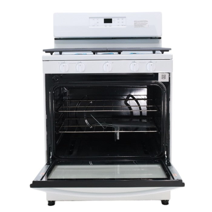 Whirlpool White 30" 5.1 Cu. Ft. Freestanding Gas Range with Edge to Edge Cooktop - Open Box