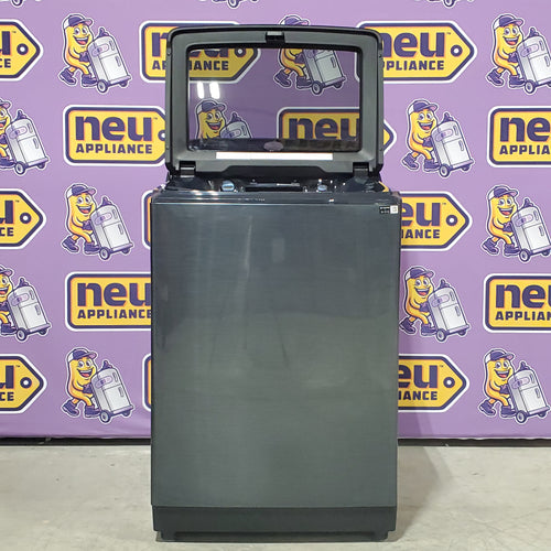 Samsung Brushed Navy Blue 5.4 cu. ft. Smart Top Load Washer with Pet Care Solution and Super Speed Wash 5SD228 - WA54CG7150AD - Scratch & Dent (Minor)