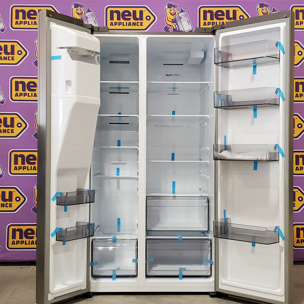 Hisense 29.1 cu. ft. Standard Depth Side by Side Refrigerator Stainless Steel 3SD899 - HRS290P5FSE - Scratch & Dent (Minor)