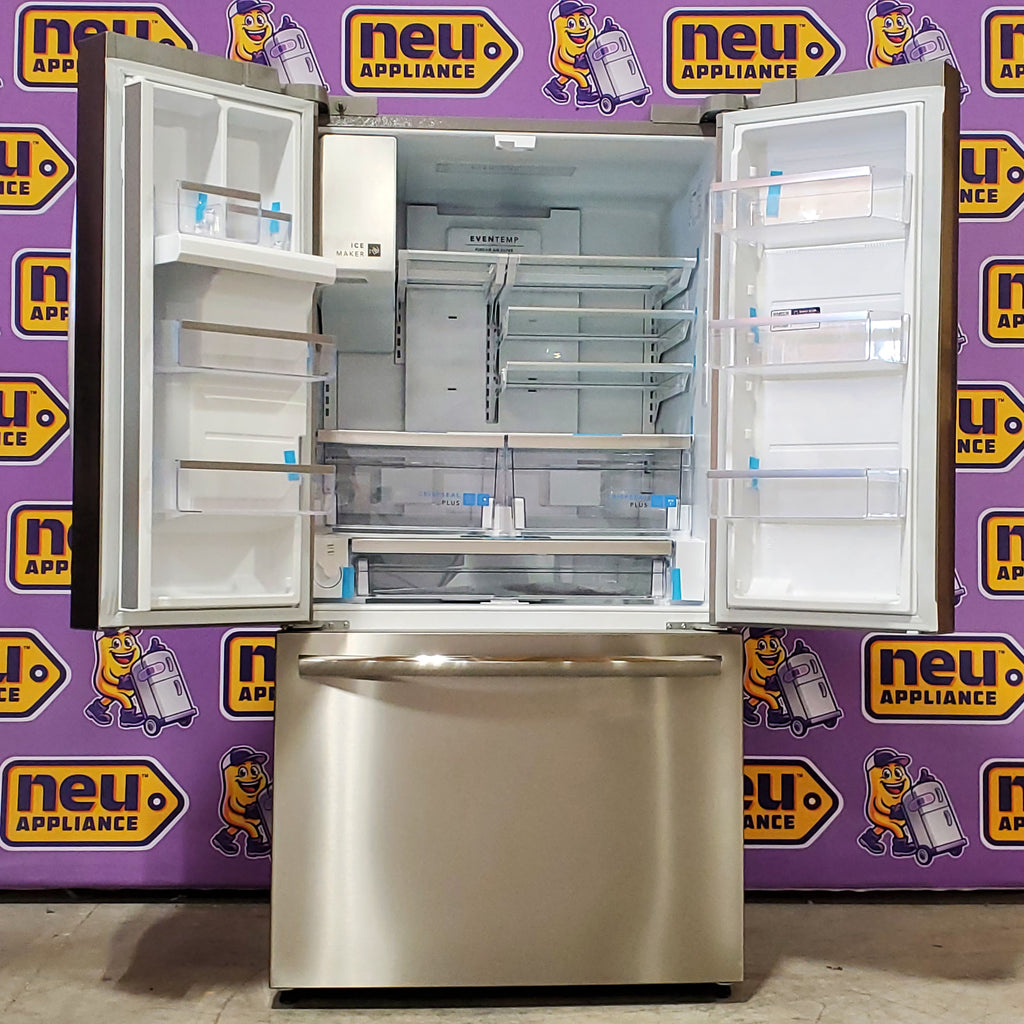 Frigidaire 27.8-cu ft ENERGY STAR French Door Refrigerator with Dual Ice Maker in Fingerprint Resistant Stainless Steel - 3SD764 - GRFS2853AF - Scratch & Dent (Minor)