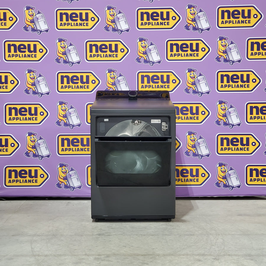 LG 7.3 cu. ft. Ultra Large Capacity Rear Control Electric Dryer with LG EasyLoad™ Door and TurboSteam™ 6SD41 - DLEX8600BE - Scratch & Dent (Minor)
