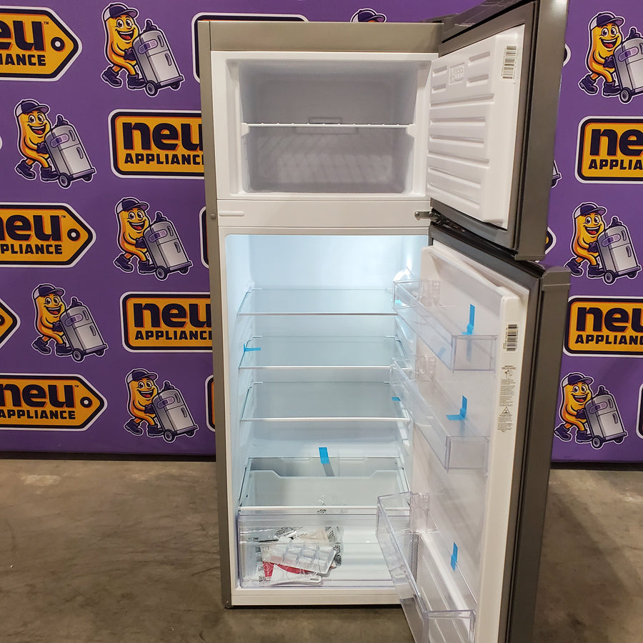 Frigidaire 7.5 cu. ft. Mini Refrigerator with Top Freezer in Stainless Look SA632 - EFR780-6COM - Open Box