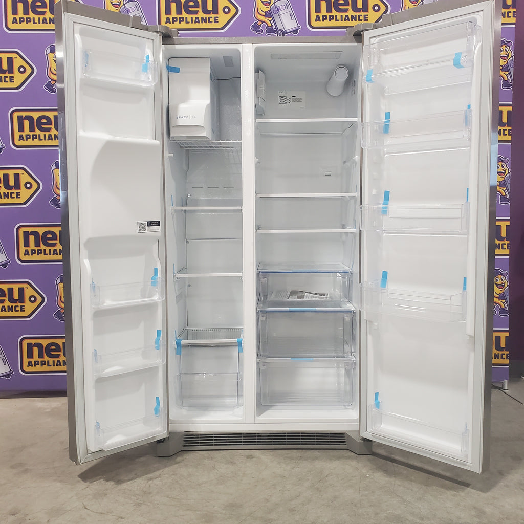 Pictures of Frigidaire 22 Cu. Ft. Counter-Depth Side-by-Side Refrigerator FRSC2333AS - Scratch & Dent (Minor) - Neu Appliance Outlet - Discount Appliance Outlet in Austin, Tx