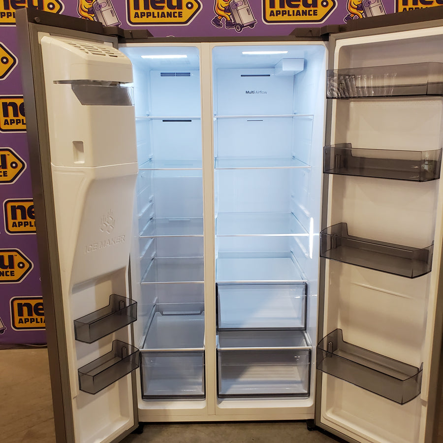 Hisense 29.1 cu. ft. Standard Depth Side by Side Refrigerator Stainless Steel 22134SD227 - HRS290P5FSE - Scratch & Dent (Minor)