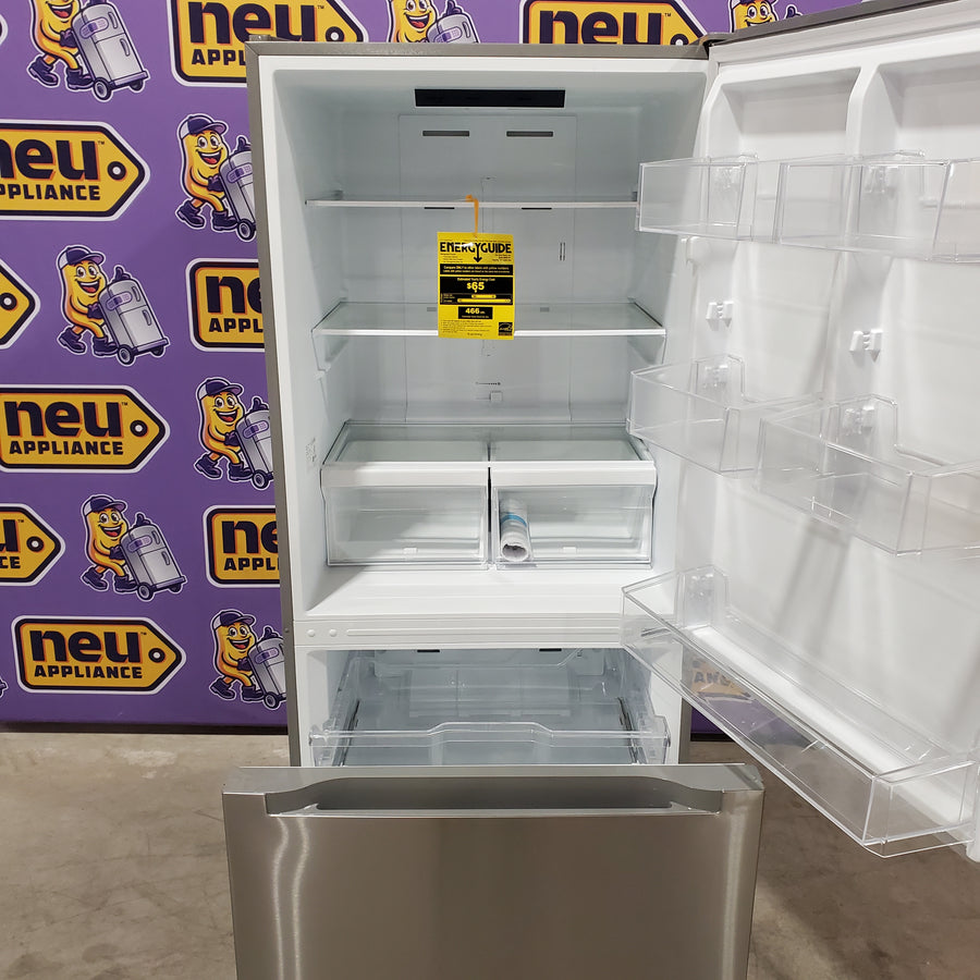 Vissani 18.7 cu. ft. Bottom Freezer Refrigerator in Stainless Steel 251311SD920 - MDBF18SS - Scratch & Dent (Major)