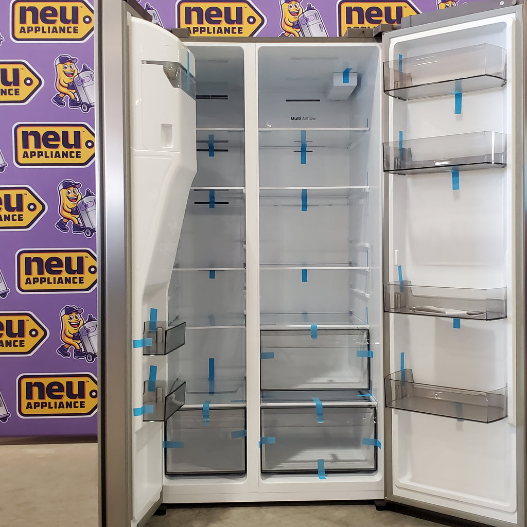 Pictures of Hisense 29.1 cu. ft. Standard Depth Side by Side Refrigerator Stainless Steel HRS290P5FSE - Open Box - Neu Appliance Outlet - Discount Appliance Outlet in Austin, Tx