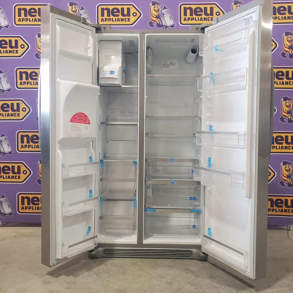 Pictures of Frigidaire 22.3-cu ft Counter-depth Side-by-Side Refrigerator with Ice Maker (Fingerprint Resistant Stainless Steel) ENERGY STAR-GRSC2352AFA-Open Box - Neu Appliance Outlet - Discount Appliance Outlet in Austin, Tx