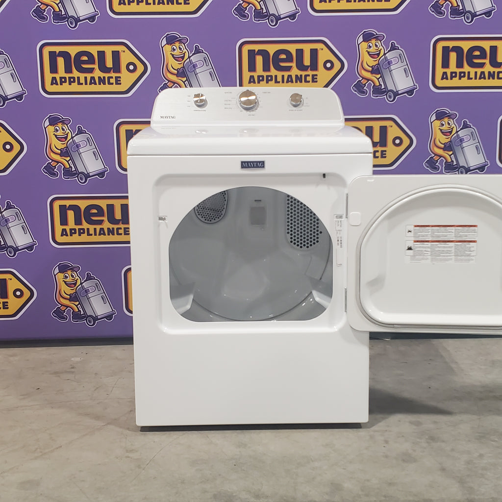 Pictures of Maytag 7.0 cu. ft. Electric Dryer with Reversible Door and Advanced Moisture Sensing MED4500MW - Open Box - Neu Appliance Outlet - Discount Appliance Outlet in Austin, Tx