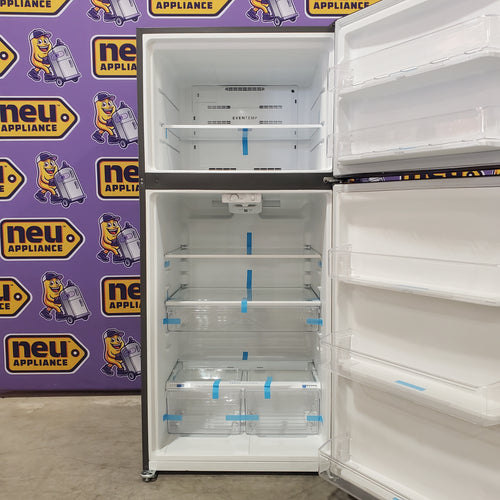 Frigidaire 30" Wide 20 cu ft Top Freezer Refrigerator with EvenTemp™ Cooling System in Stainless Steel FFTR2045VS - Scratch & Dent (Major)