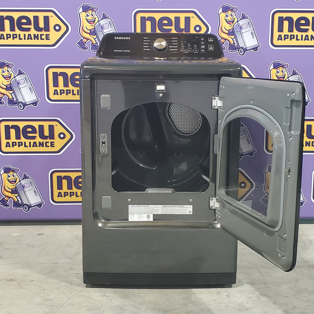 Pictures of Samsung Brushed Black 7.4 cu. ft. Smart Electric Dryer with Sensor Dry DVE47CG3500V - Scratch & Dent - Minor - Neu Appliance Outlet - Discount Appliance Outlet in Austin, Tx