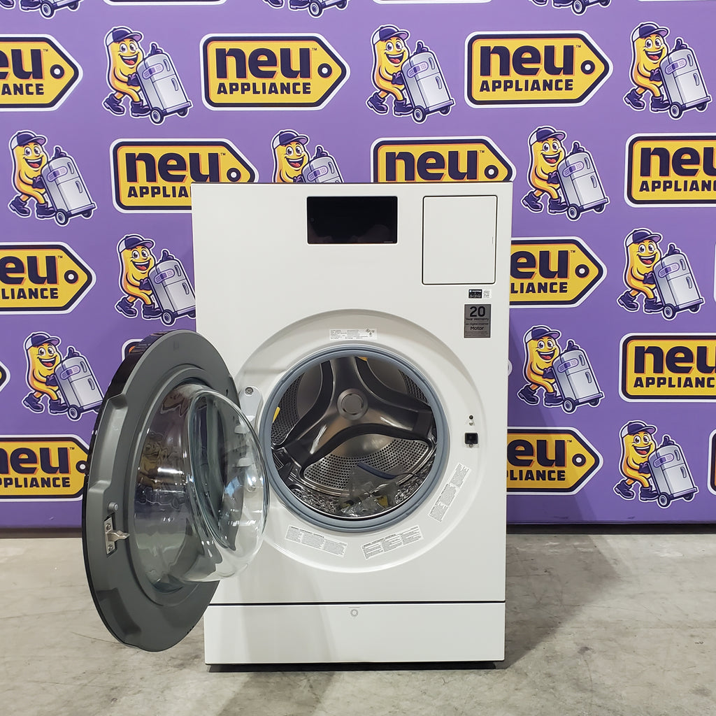 Pictures of Samsung Bespoke 5.3-cu ft Capacity Ivory Vented All-In-One ENERGY STAR Certified Washer Dryer Combo 3SD720 - WD90F53AVY - Scratch & Dent (Minor) - Neu Appliance Outlet - Discount Appliance Outlet in Austin, Tx