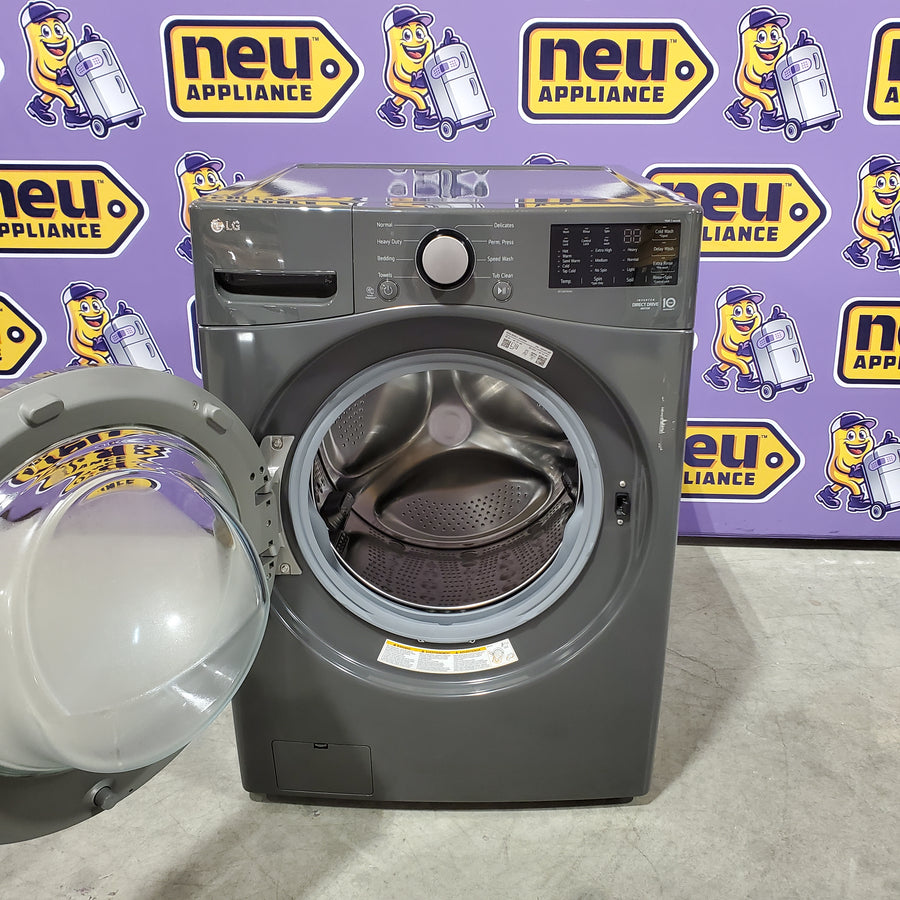 LG 5.0 cu. ft. Mega Capacity Front Load Washer in Black 251310SD871 - WM3470CM - Scratch & Dent (Moderate)