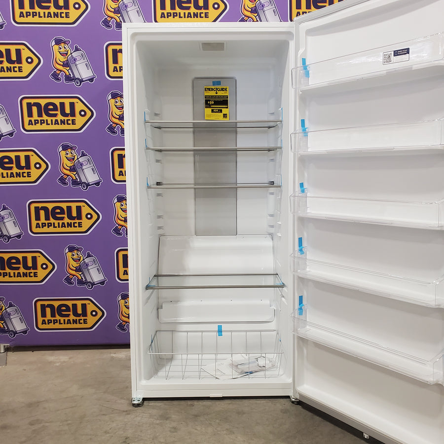 Frigidaire 20 Cu. Ft. ENERGY STAR Garage Ready White Upright Freezer with EvenTemp™ Cooling System 4SD454 - FFUE2024AW - Scratch & Dent (Moderate)