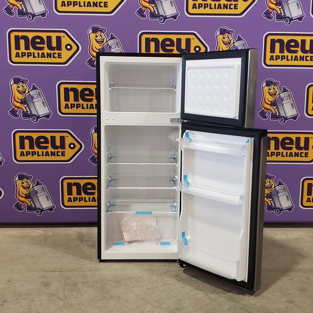 Pictures of Vissani 4.5 cu. ft. 2-Door Mini Refrigerator with Freezer in Platinum Steel HVDR45PS - Scratch & Dent (Minor) - Neu Appliance Outlet - Discount Appliance Outlet in Austin, Tx
