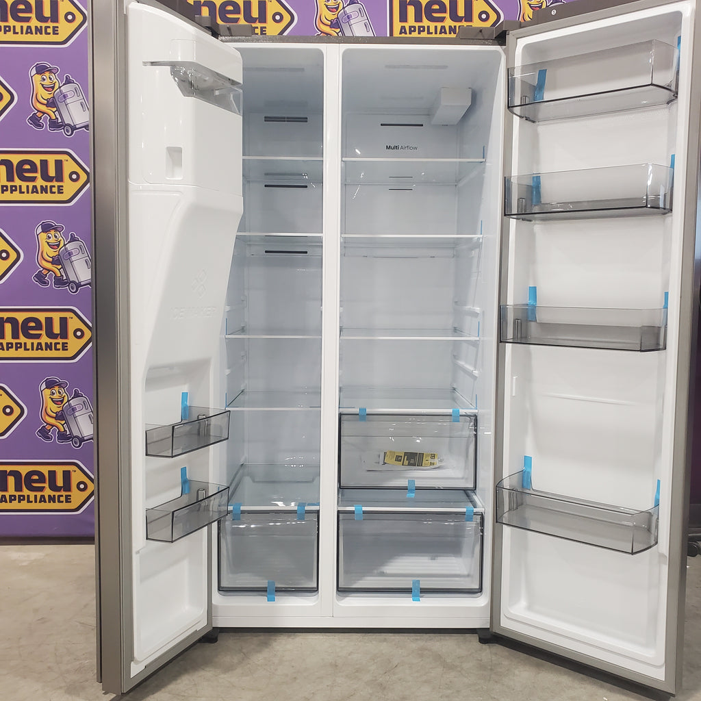 Pictures of Hisense 29.1 cu. ft. Standard Depth Side by Side Refrigerator Stainless Steel HRS290P5FSE - Scratch & Dent (Minor) - Neu Appliance Outlet - Discount Appliance Outlet in Austin, Tx