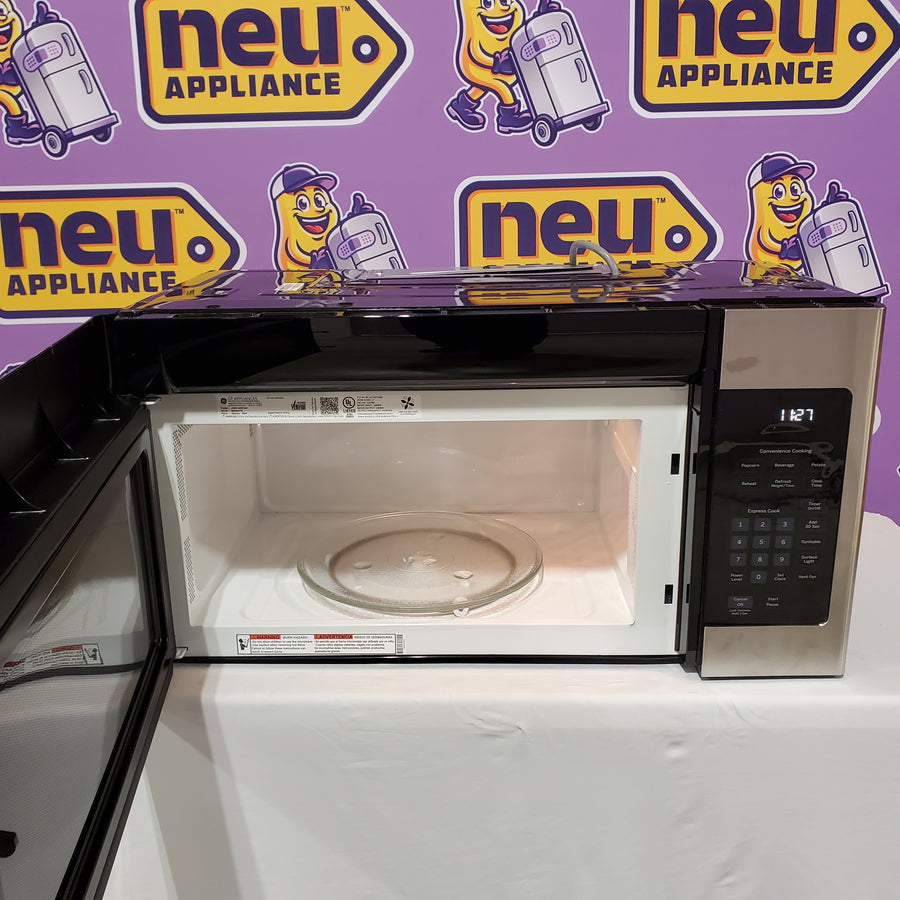 GE® 1.6 Cu. Ft. Over-the-Range Microwave Oven in Stainless Steel JVM3160RFSS - Scratch & Dent (Moderate)