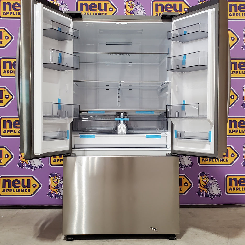 Pictures of Samsung 32 cu. ft. Mega Capacity 3-Door French Door Refrigerator with Dual Auto Ice Maker in Stainless Steel 4SD404 - RF32CG5100SR - Scratch & Dent (Minor) - Neu Appliance Outlet - Discount Appliance Outlet in Austin, Tx