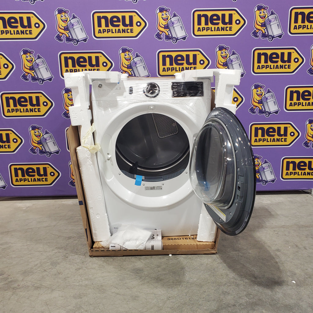 GE ENERGY STAR 4.8 cu. ft. Capacity Smart Front Load Washer with UltraFresh Vent System with OdorBlock GFW550SSN5WW - Open Box and GE ENERGY STAR 7.8 cu. ft. Capacity Smart Front Load Electric Dryer with Sanitize Cycle 15027 - GFD55ESSNWW - New in Box