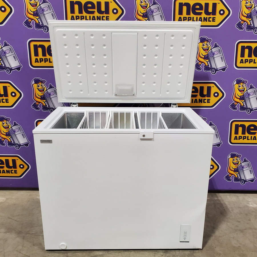 Vissani 8.8 cu. ft. Manual Defrost Convertible Garage Ready Chest Freezer in White, Powered by Hubspace 251310SD878 - MDCF9WH - Scratch & Dent (Minor)