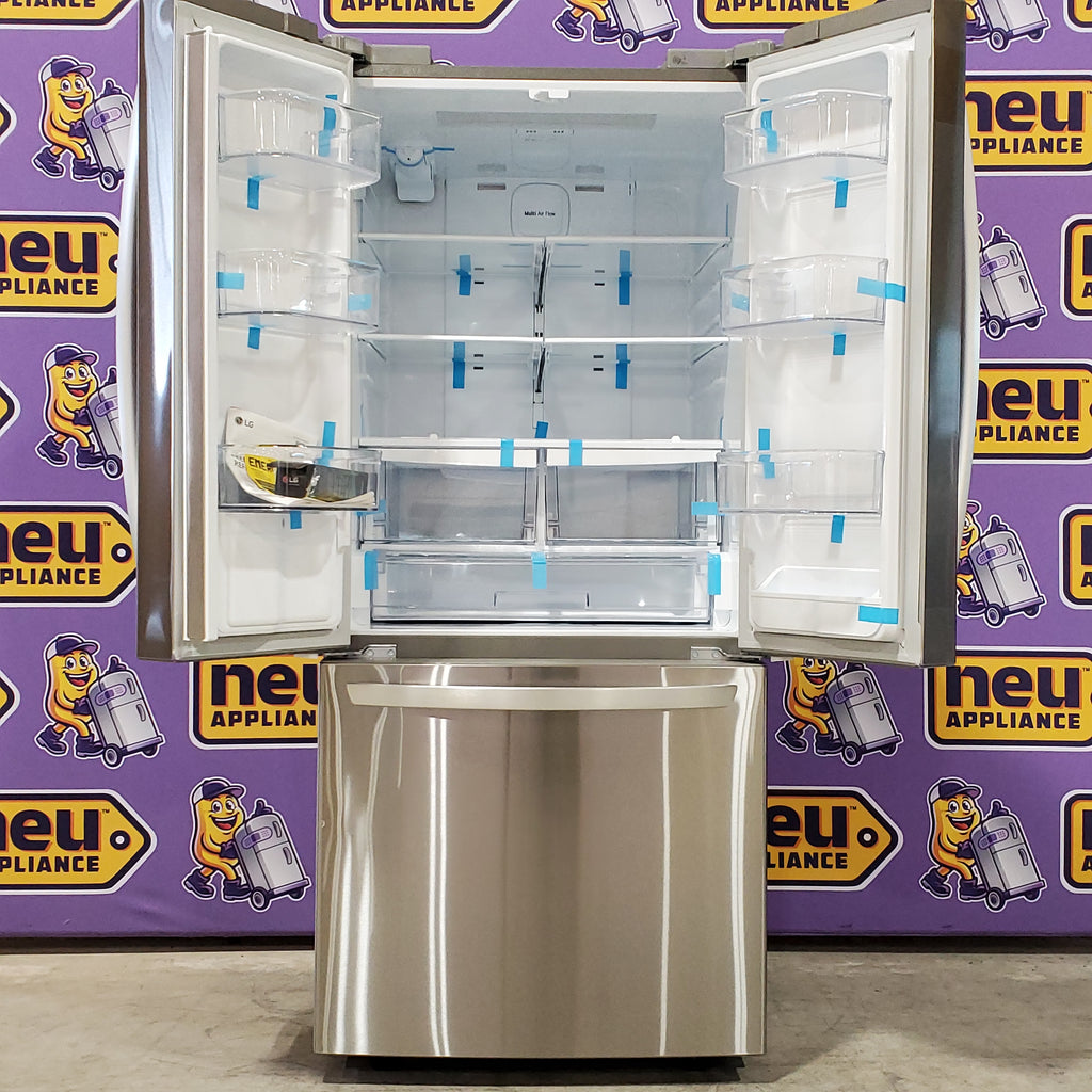 Pictures of LG 22 cu. ft. 30" Wide French Door Refrigerator with Water Dispenser in Stainless Steel LFDS22520S - Scratch & Dent (Minor) - Neu Appliance Outlet - Discount Appliance Outlet in Austin, Tx