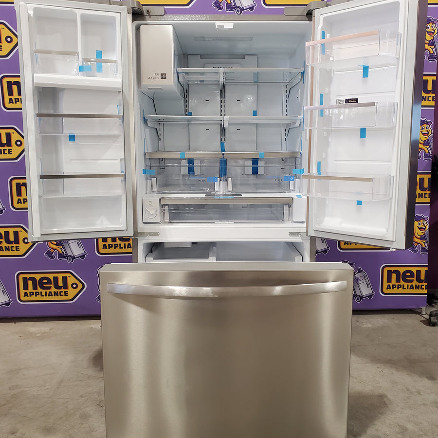 Frigidaire 27.8-cu ft ENERGY STAR French Door Refrigerator with Dual Ice Maker in Fingerprint Resistant Stainless Steel 3SD1047 - GRFS2853AF - Scratch & Dent (Minor)