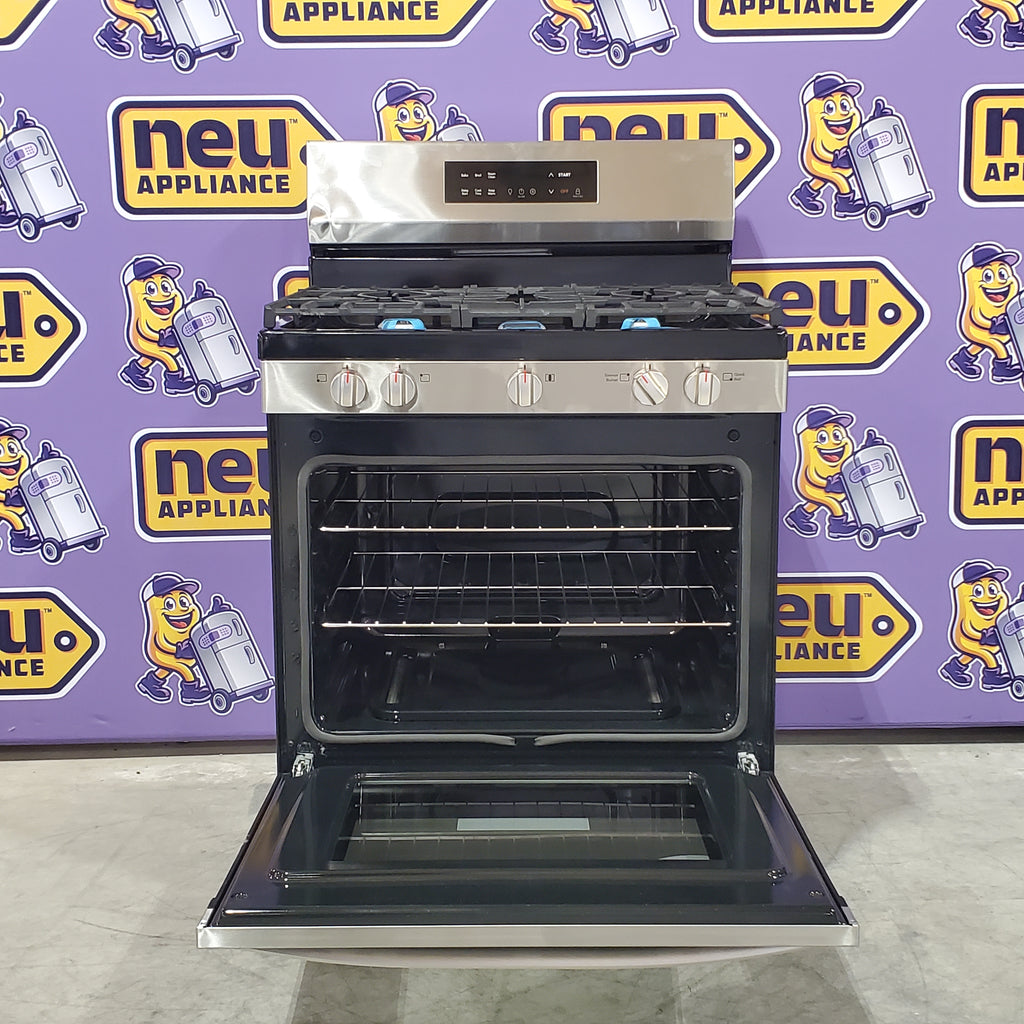 Pictures of Frigidaire 30 in 5 Burner Freestanding Gas Range in Stainless Steel with Quick Boil and Steam Clean FCRG3062AS - Scratch & Dent (Minor) - Neu Appliance Outlet - Discount Appliance Outlet in Austin, Tx