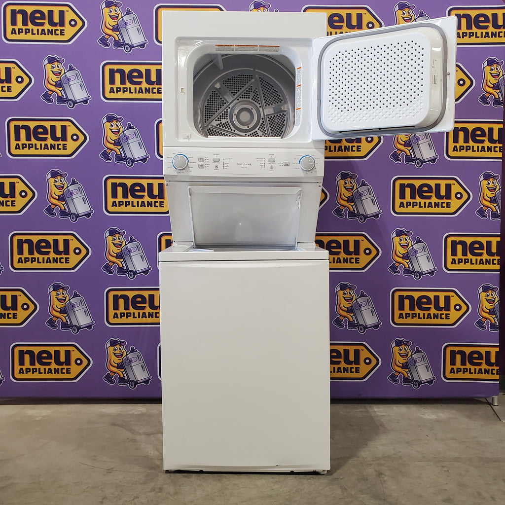 Pictures of Frigidaire Electric Washer/Dryer Laundry Center - 3.9 Cu. Ft Washer and 5.5 Cu. Ft. Dryer FLCE7522AW - Scratch & Dent (Minor) - Neu Appliance Outlet - Discount Appliance Outlet in Austin, Tx