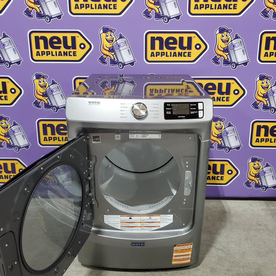 Maytag 7.3-cu ft Stackable Vented Electric Dryer Energy Star Certified MED5630HC - Scratch & Dent (Minor)