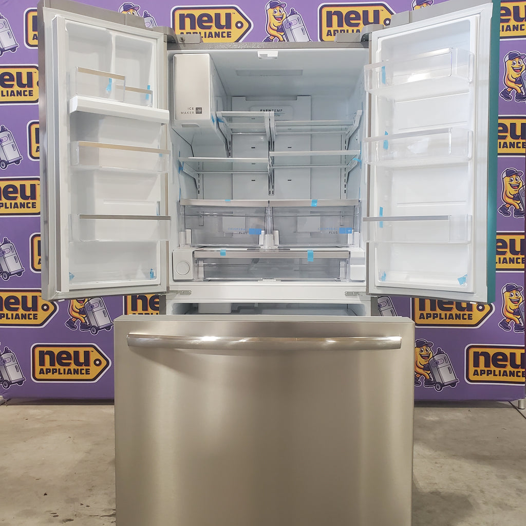 Pictures of Smudge-Proof Stainless Steel ENERGY STAR Frigidaire Gallery 27.8 cu. ft. 3 Door French Door Refrigerator with Dual Ice Maker- Open Box - Neu Appliance Outlet - Discount Appliance Outlet in Austin, Tx