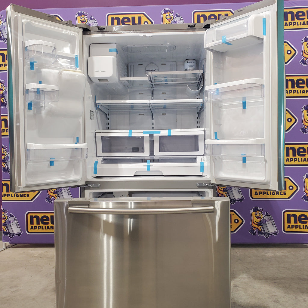 Pictures of Samsung 25.7-cu ft French Door Refrigerator with Dual Ice Maker, Water and Ice Dispenser (Stainless Steel) ENERGY STAR-RF268ABRS-Certified Refurbished - Neu Appliance Outlet - Discount Appliance Outlet in Austin, Tx