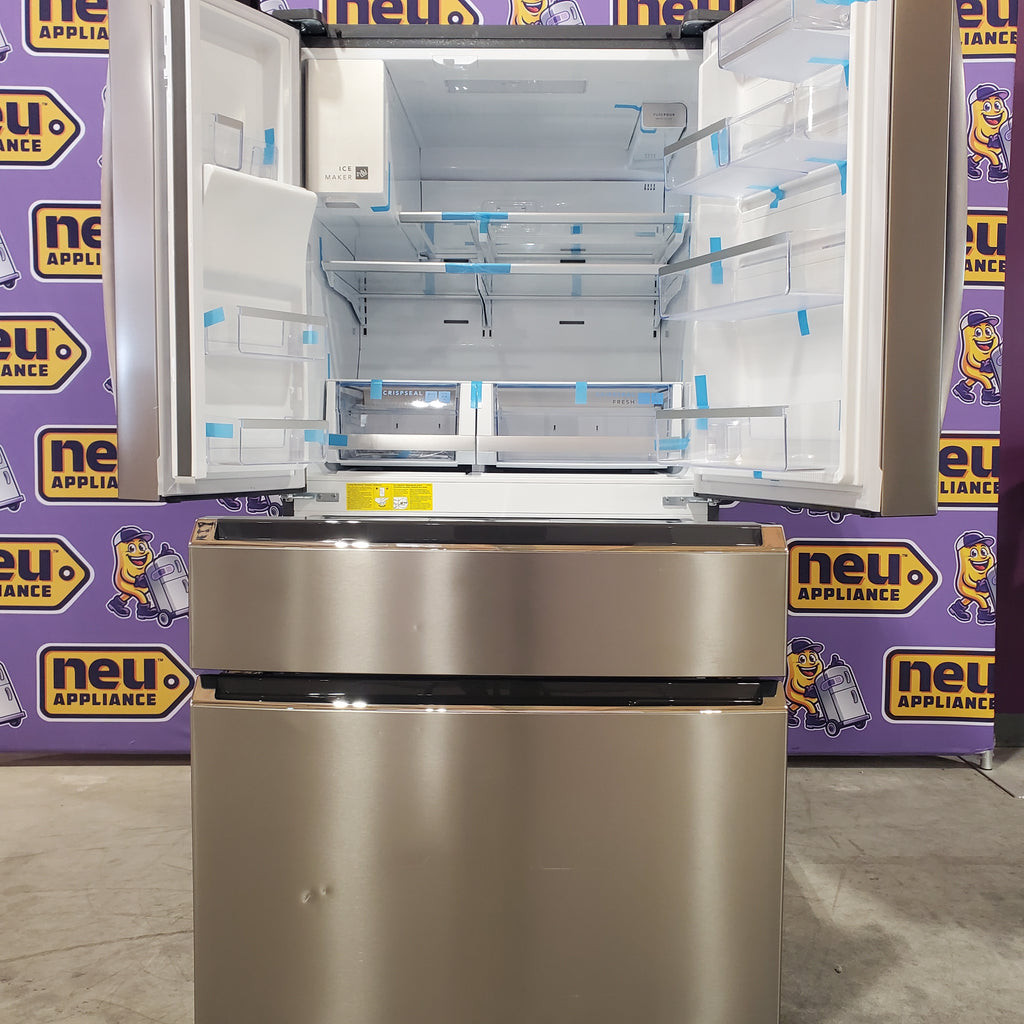 Pictures of Frigidaire Gallery 26 Cu. Ft. Standard-Depth 4-Door French Door Refrigerator in Fingerprint Resistant Stainless Steel - 3SD549 - GRMS2773AF - Scratch & Dent (Minor) - Neu Appliance Outlet - Discount Appliance Outlet in Austin, Tx