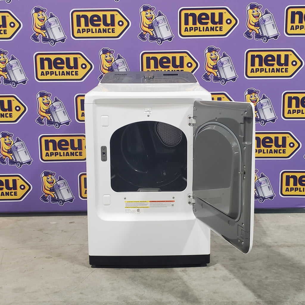 Pictures of Samsung 7.4-cu ft Electric Dryer with Wrinkle Prevent Option (White) - Open Box - Neu Appliance Outlet - Discount Appliance Outlet in Austin, Tx