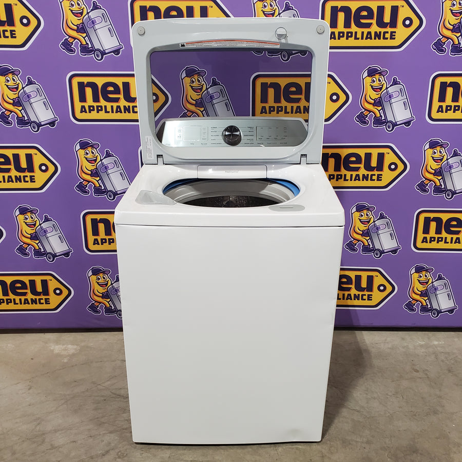 GE Profile 5.0 cu. ft. High-Efficiency ENERGY STAR Smart Top Load Washer in White with Microban Technology 22136SD251 - PTW600BSRWS - Scratch & Dent (Minor)