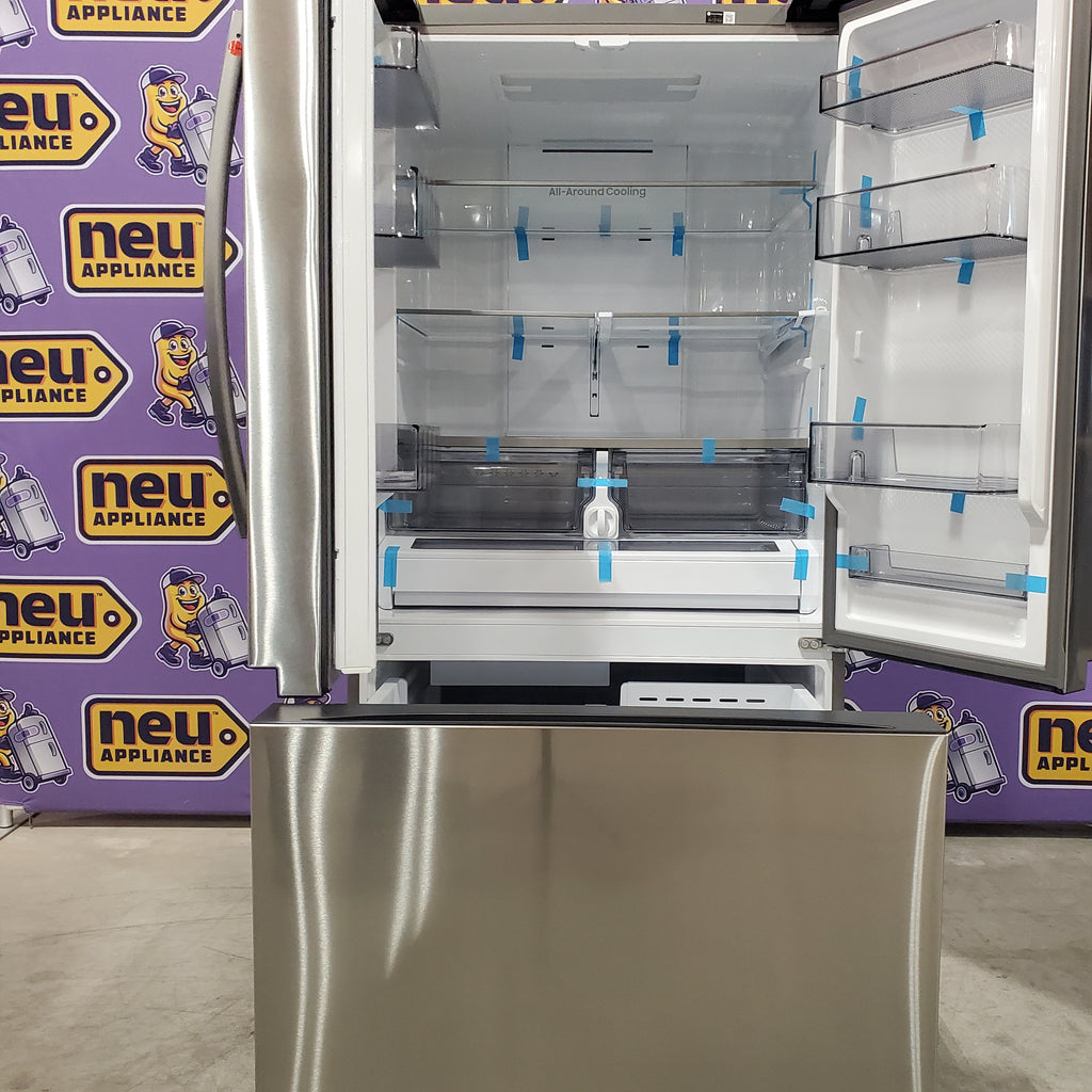 Pictures of Samsung 32 cu. ft. Mega Capacity 3-Door French Door Refrigerator with Dual Auto Ice Maker in Stainless Steel 4SD405 - RF32CG5100SR - Open Box - Neu Appliance Outlet - Discount Appliance Outlet in Austin, Tx