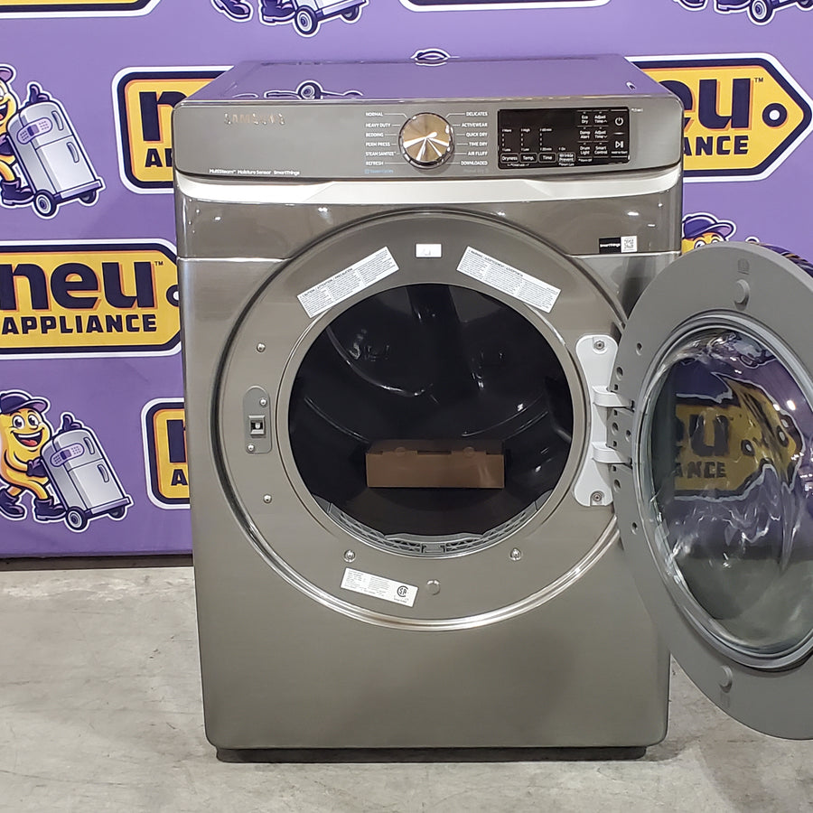 Samsung 7.5 cu. ft. Front Load Electric Dryer with Steam 22SD007 - DVE45B6300P - Scratch & Dent (Major)