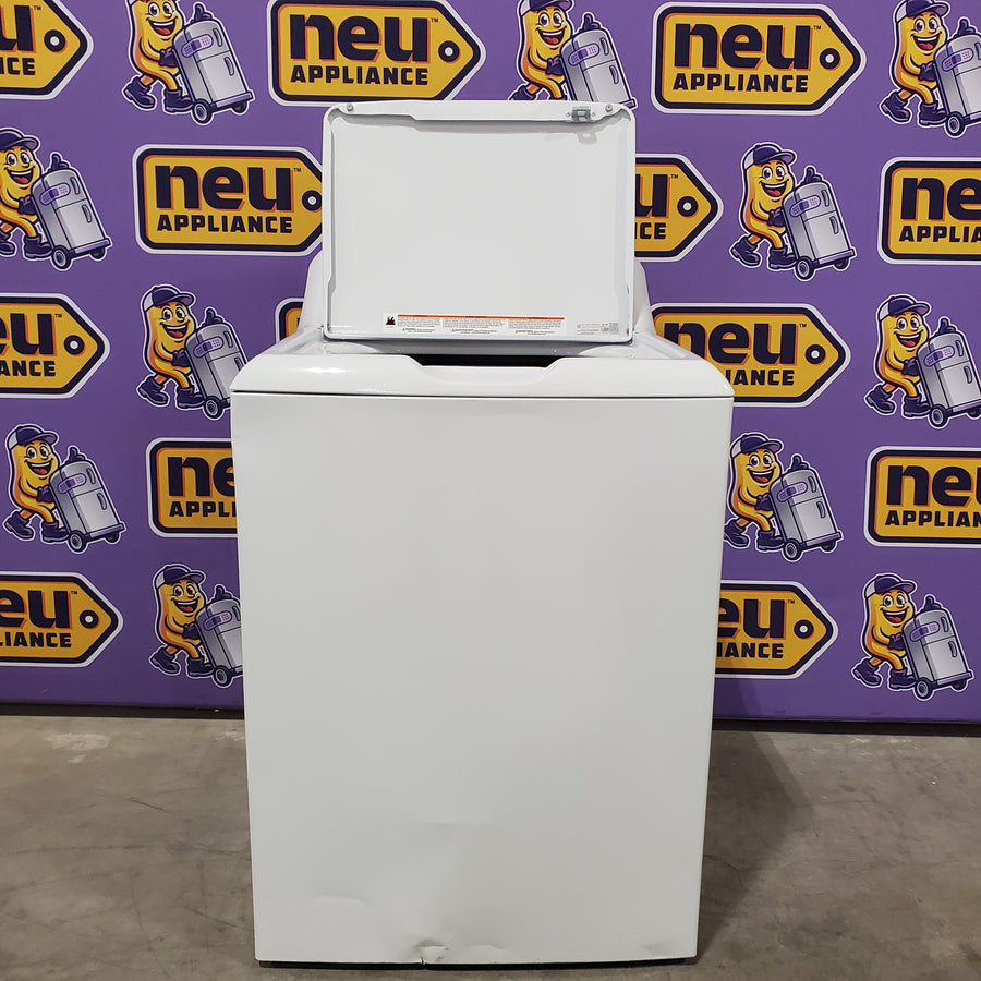 Hotpoint® 4.0 cu. ft. Capacity Washer with Cold Plus and Water Level Control HTW265ASWWW - Scratch & Dent (Major) and Hotpoint 6.2 cu. ft. Capacity Electric Dryer with Up To 120 ft. Venting and Shallow Depth 16178 - HTX26EASWWW - Scratch & Dent (Minor)