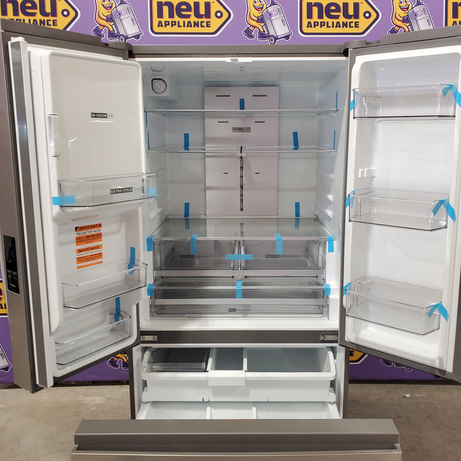 Whirlpool 30 Cu. Ft. French Door Refrigerator with Dual Ice Makers with Fingerprint-Resistant Stainless Finish WRFF3736SZ - Scratch & Dent (Major)