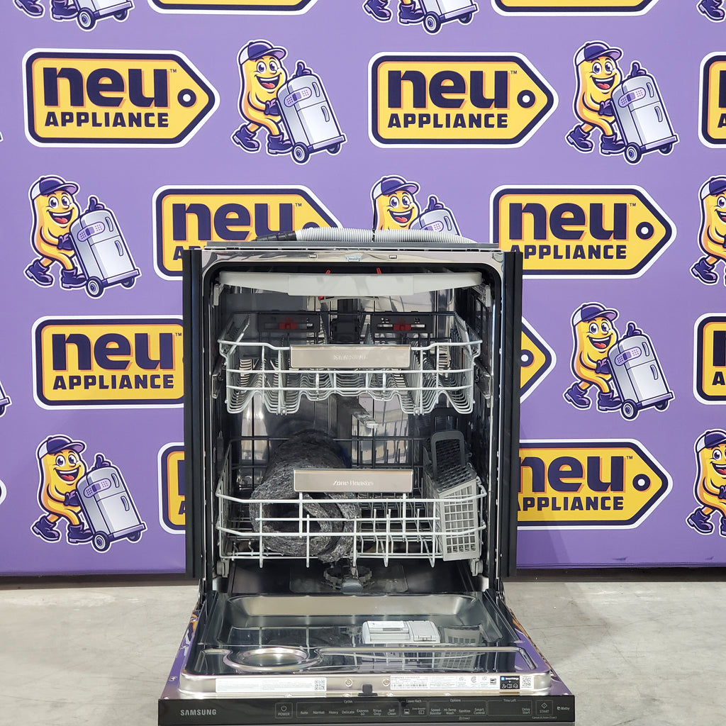 Pictures of Samsung AutoRelease Smart 39dBA Dishwasher with Linear Wash in Fingerprint Resistant Black Stainless Steel DW80R9950UG - Scratch and dent (minor) - Neu Appliance Outlet - Discount Appliance Outlet in Austin, Tx