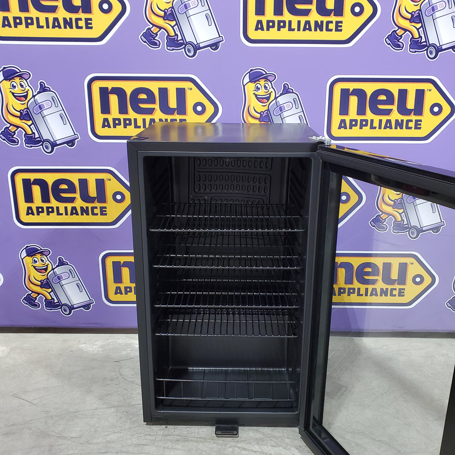 NewAir 18.80-in W 126 -Can Capacity Black Freestanding Indoor Beverage Refrigerator with Glass Door 251311SD925 - AB-1200B - Open Box