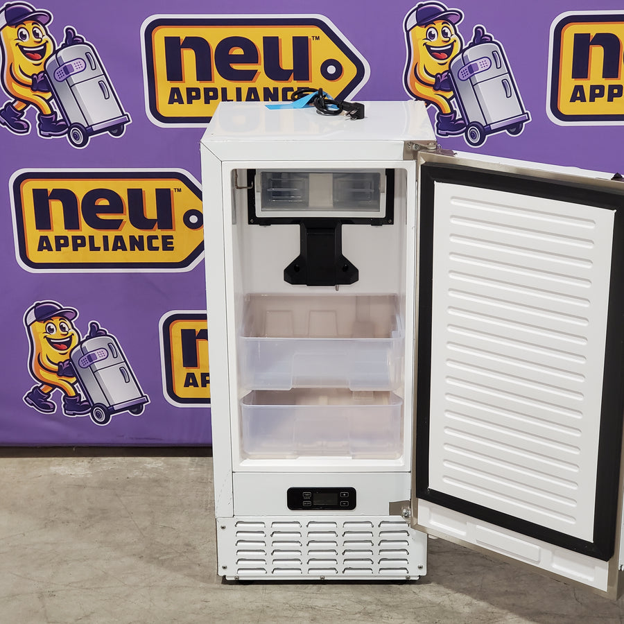 Euhomy 15 in. 66lbs/24H Nugget Ice Maker, Built-in/Freestanding, Ice Full Alert and Auto-Cleaning 25SA206 - NIMU-01 - Open Box