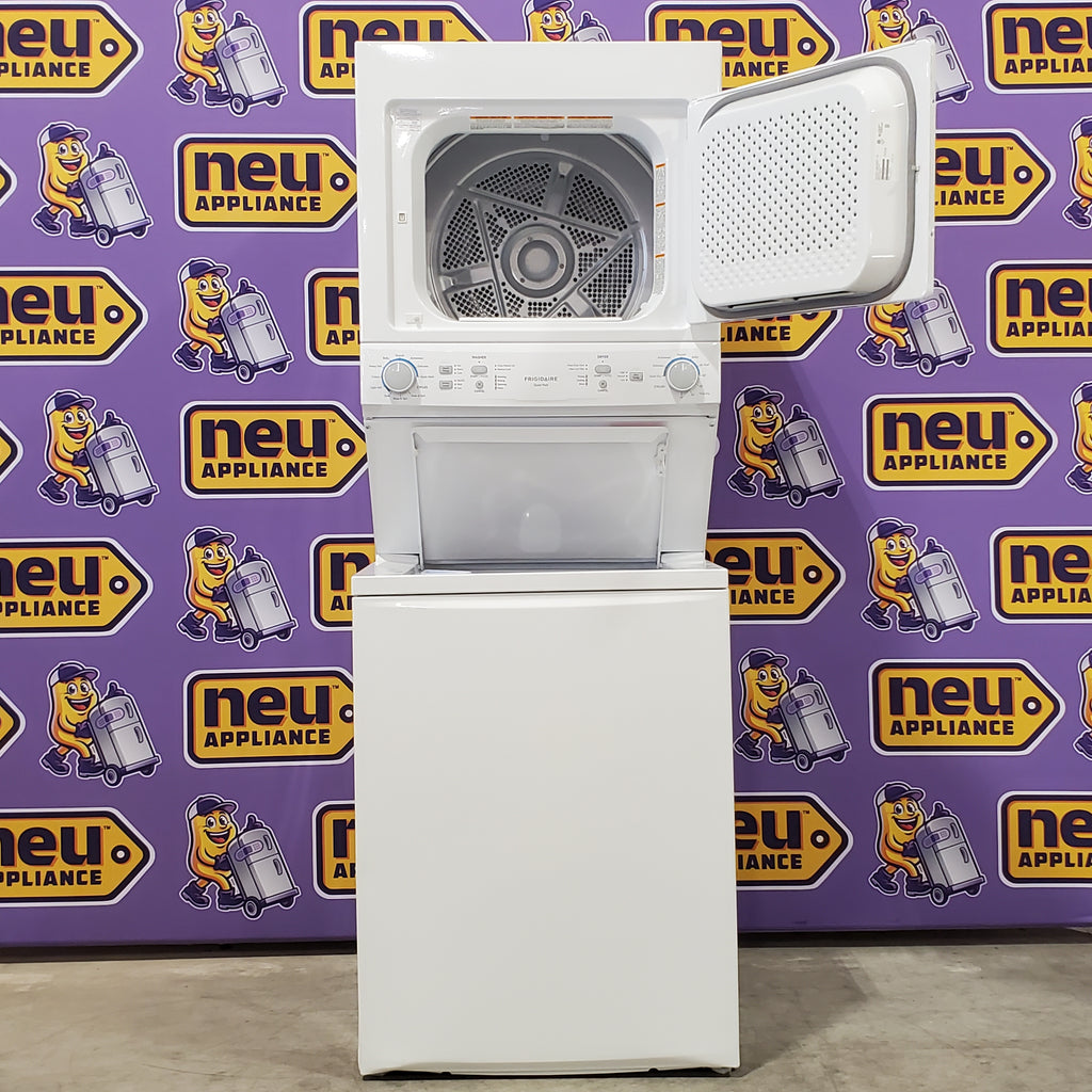 Pictures of Frigidaire Electric Washer/Dryer Laundry Center - 3.9 Cu. Ft Washer and 5.5 Cu. Ft. Dryer FLCE7522AW - Scratch & Dent (Moderate) - Neu Appliance Outlet - Discount Appliance Outlet in Austin, Tx