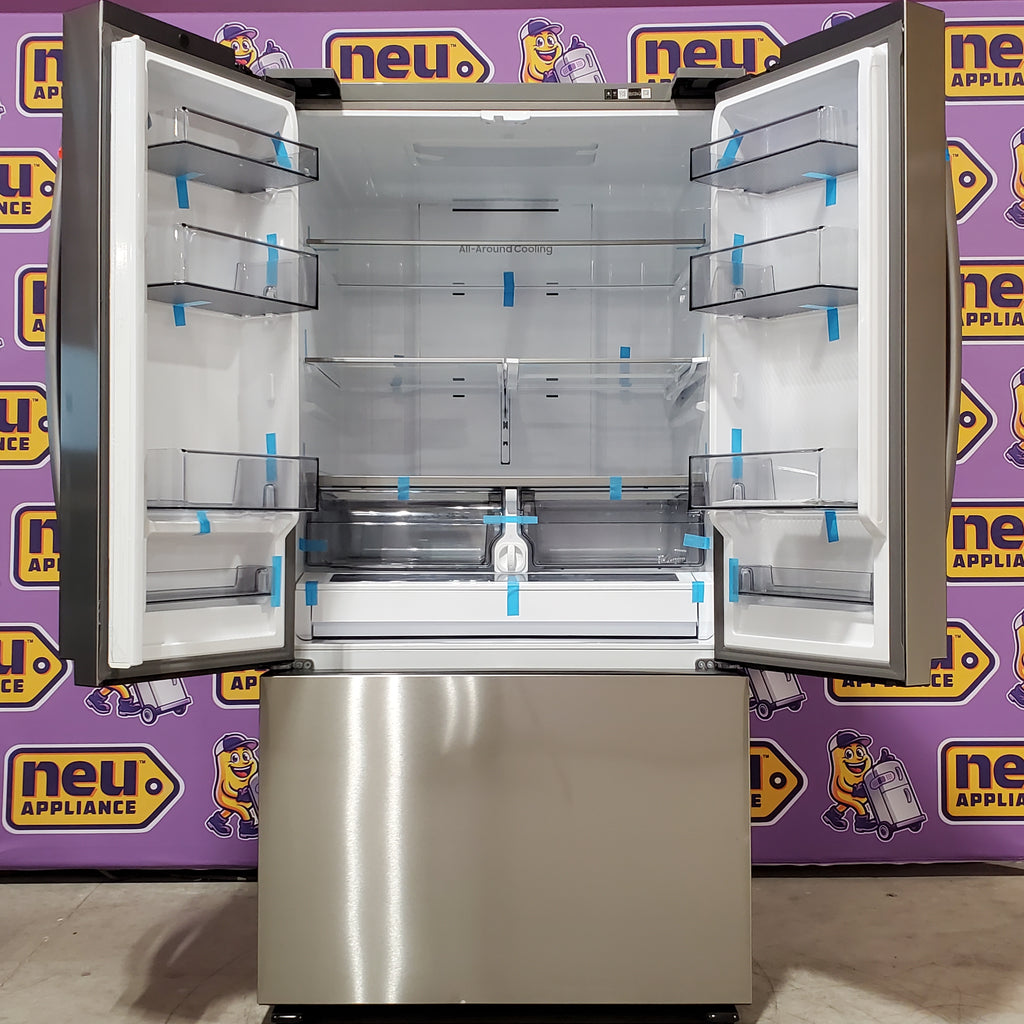 Pictures of Samsung 32 cu. ft. Mega Capacity 3-Door French Door Refrigerator with Dual Auto Ice Maker in Stainless Steel 4SD427 - RF32CG5100SR - Scratch & Dent (Minor) - Neu Appliance Outlet - Discount Appliance Outlet in Austin, Tx