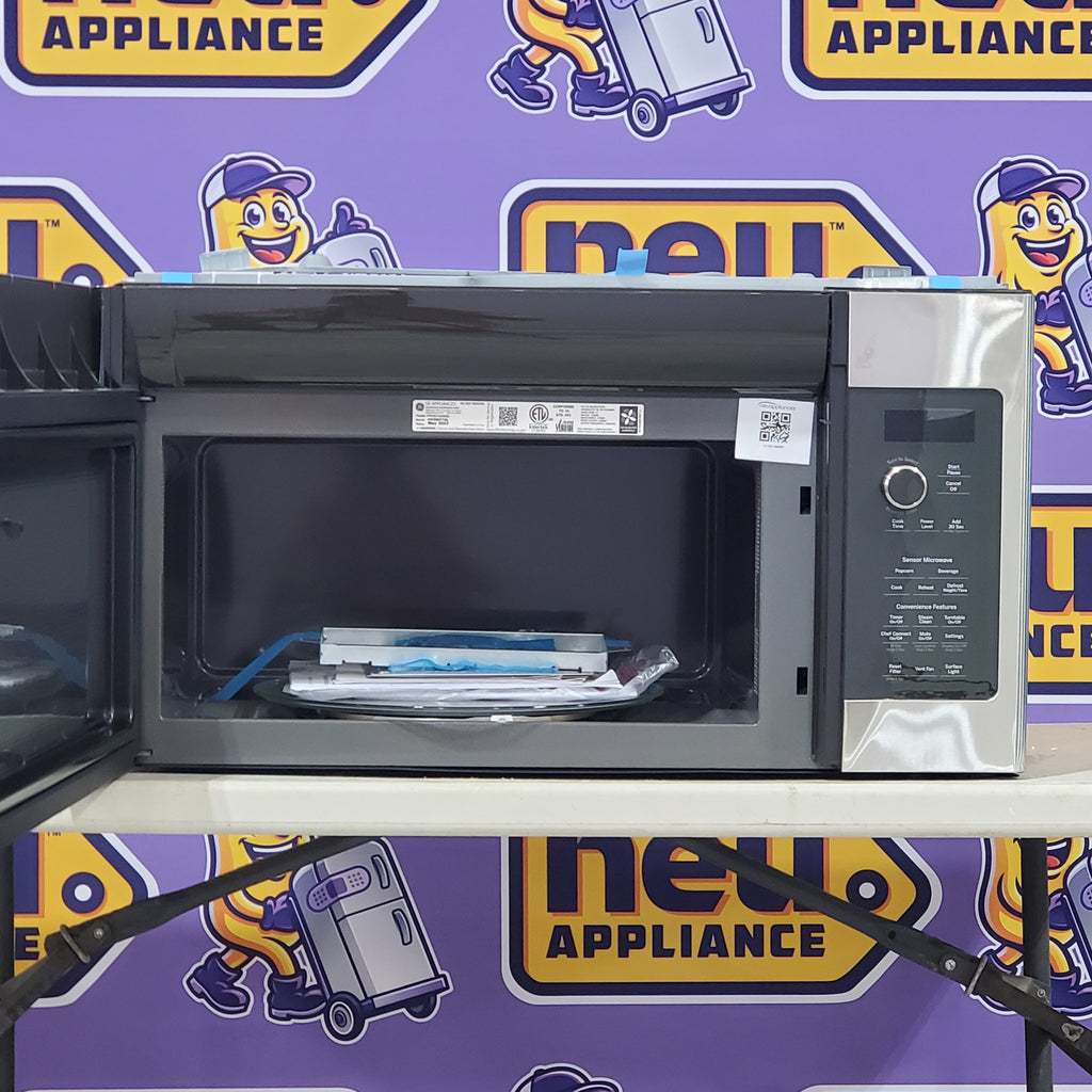 Pictures of GE Profile 2.1 cu. ft. Over the Range Microwave in Stainless Steel with Sensor Cooking PVM9215SKSS-Scratch & Dent - (Minor) - Neu Appliance Outlet - Discount Appliance Outlet in Austin, Tx