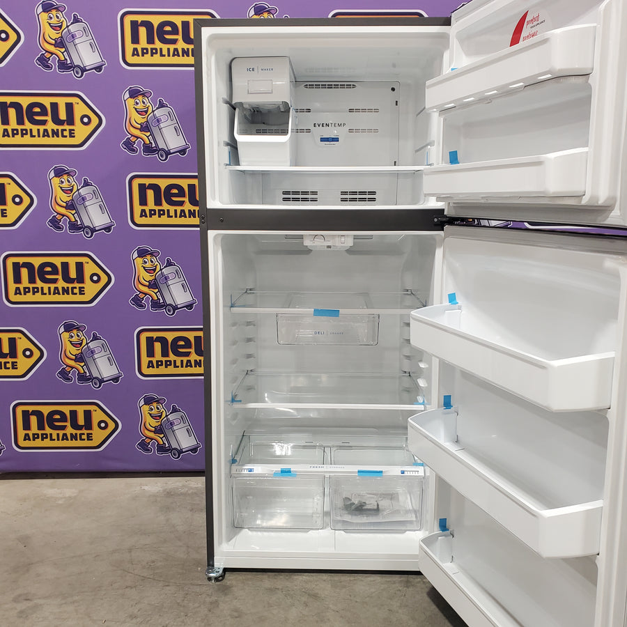 Frigidaire 18 Cu. Ft. Garage Ready Top Freezer Refrigerator in Stainless Steel 20SD151 - FFHI1835VS - Scratch & Dent (Major)