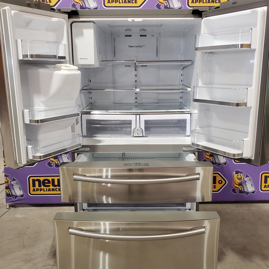 Samsung 28.2 Cu. Ft. 4-Door French Door Refrigerator with Thru-the-Door Ice and Water in Stainless Steel 31135SD255 - RF28HMEDBSR - Scratch & Dent (Moderate)