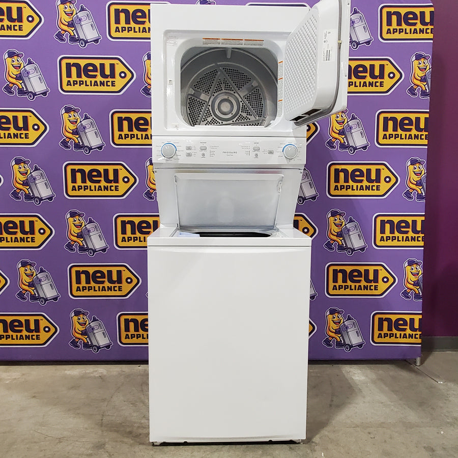 Frigidaire Electric Washer/Dryer Laundry Center - 3.9 Cu. Ft Washer and 5.5 Cu. Ft. Dryer 20SD027 - FLCE7522AW - Open Box