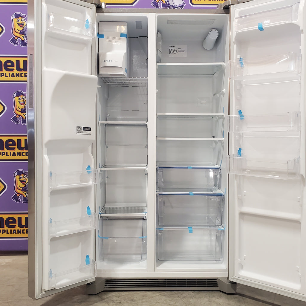 Pictures of Frigidaire 22 Cu. Ft. Counter-Depth Side-by-Side Refrigerator - 3SD547 - FRSC2333AS - Scratch & Dent (Minor) - Neu Appliance Outlet - Discount Appliance Outlet in Austin, Tx