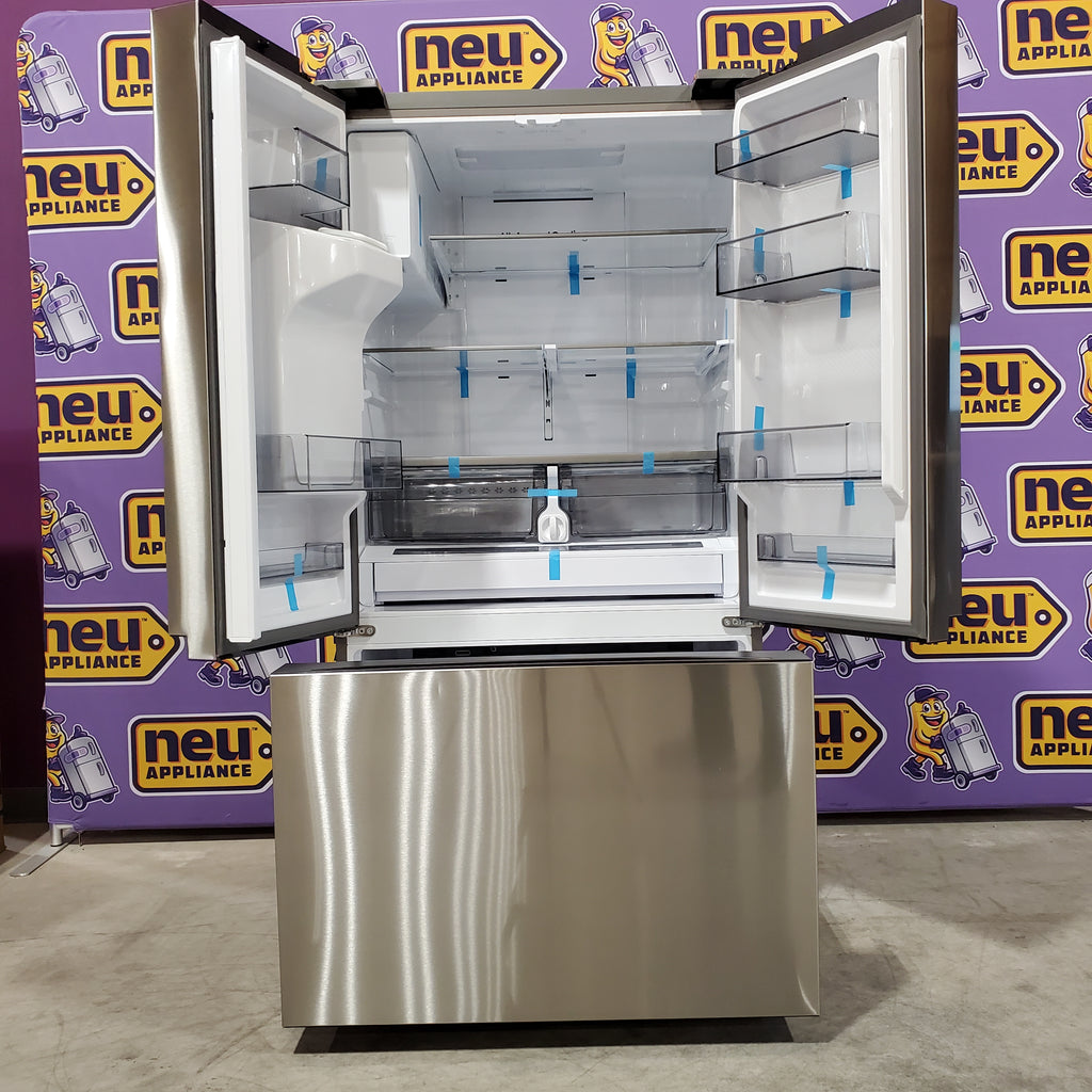 Pictures of Samsung 26 cu. ft. Counter Depth Mega Capacity 3-Door Stainless Steel French Door Refrigerator with External Water and Ice Dispenser 4SD421 - RF27CG5B10SRAA - Scratch & Dent - Minor - Neu Appliance Outlet - Discount Appliance Outlet in Austin, Tx